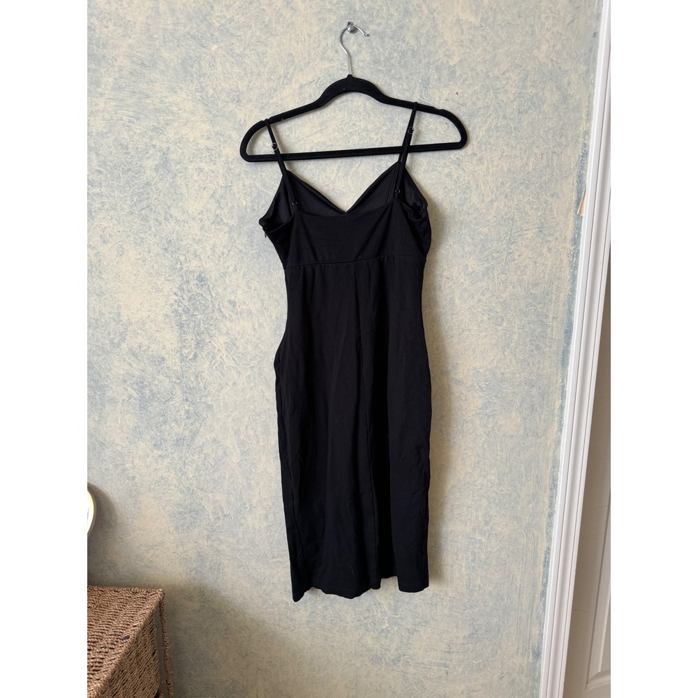 Socialite Women's Black Cut-Out Midi Slip Dress Size Medium